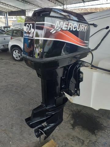 Lancha Styx 16 pes Motor 60 Mercury "Impecável" 7 Lugares - Foto 10