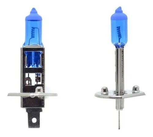Par Lâmpada Super Branca H1 8500k Tipo Xenon 12v 55w Techone - Foto 2