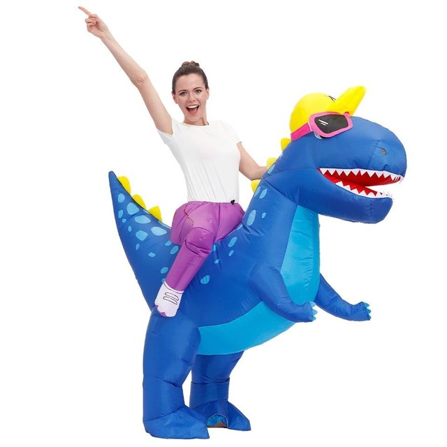Fantasia Dinossauro Inflável Halloween Cosplay  - Foto 2