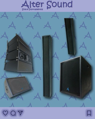 Caixas de som e Trat. Acústico. Som Line Array Sub Profissional Igreja Ambiente