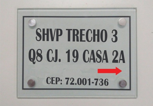Placa de endereço em vidro - Foto 4