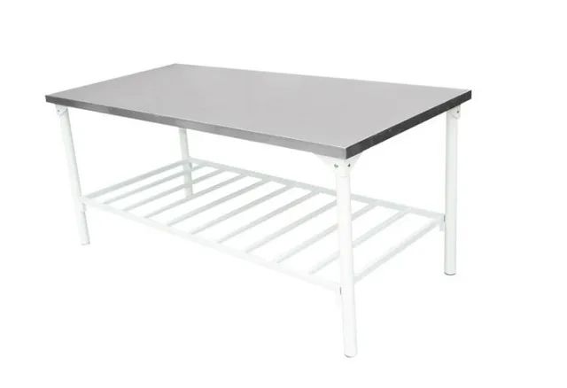 Mesa Pintada 1,90 x 70cm com Tampo em Inox 0,5mm Innal