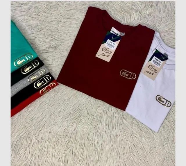 Camisa infantil algodão fio 30 