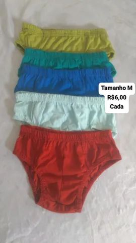 Cuecas infantil em algodão tamanho M e G 