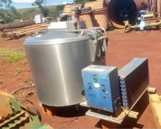 Tanque inox isolado agitador leite 