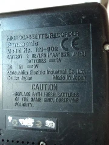 Microcassette Recorder Panasonic- Model No. RN-302 - Made in Japan - Foto 4
