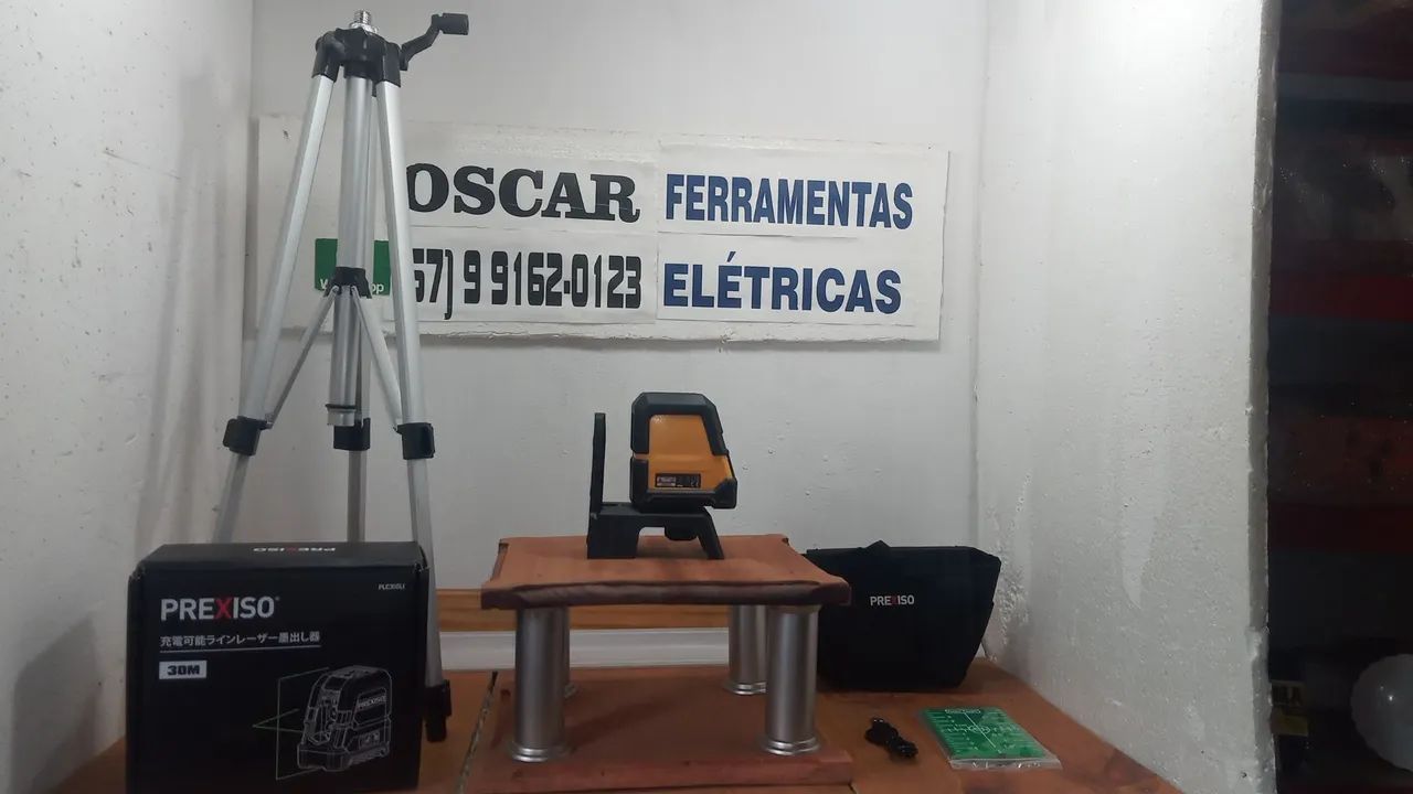 Nível laser de 2 linhas recarregável, entrego  - Foto 6