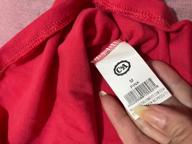 Blusa pink c&a tam M (nova) - Foto 4