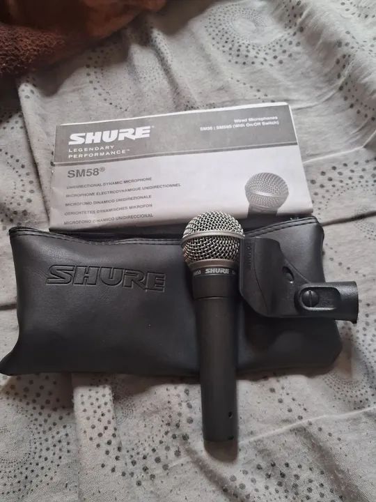 Microfone shure SM 58 dinâmico cardioide  - Foto 2