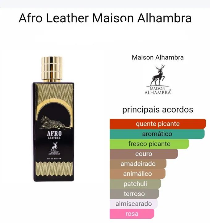 PERFUME ÁRABE AFRO LEATHER 80ML (NOVO) - Foto 4