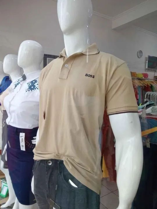 Camisa Polo Bege