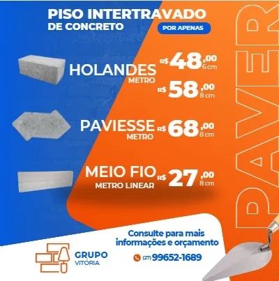 Piso/bloquete/bloco de concreto/meio fio