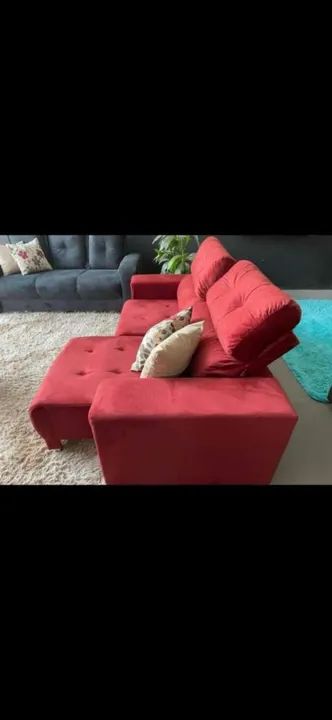 SOFA RETRATIL RECLINÁVEL 2MT FRETE GRÁTIS  - Foto 3