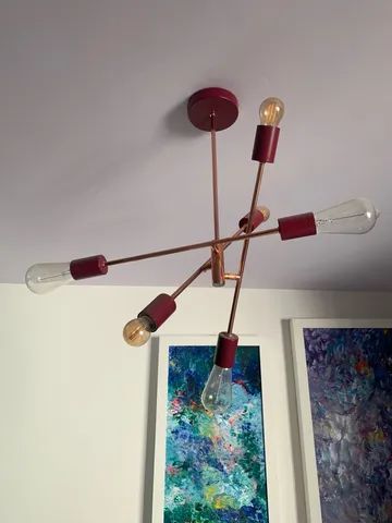 Luminária Pendente de Cobre Marsala Tok&Stok - Foto 2