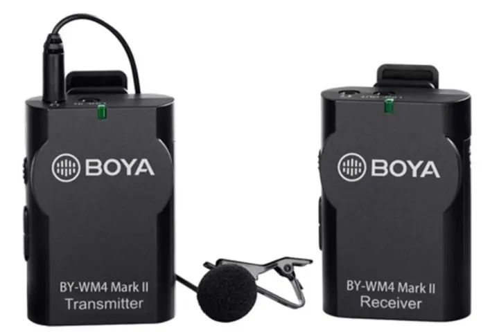 Microfone Lapela sem fio Boya BY-WM4 MARK II para smartphones e câmeras - Foto 3