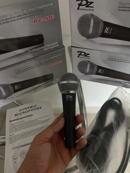 Microfone Supercardióide Dinâmico PZ - 58i ( PZ Proaudio ) - LANÇAMENTO