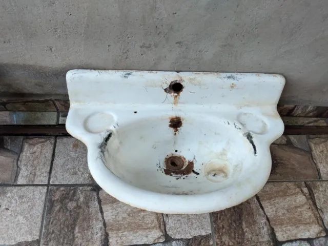 Pia em Ferro Fundido Antiga em esmaltada/Ágata  déc de 30 sem quebras nem trincas ou furos