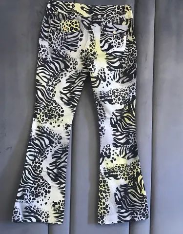 Calça animal print flare tamanho 40 NOVA - Foto 2