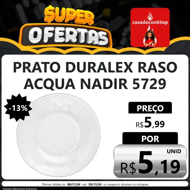 Prato Duralex Raso Acqua Nadir 5729