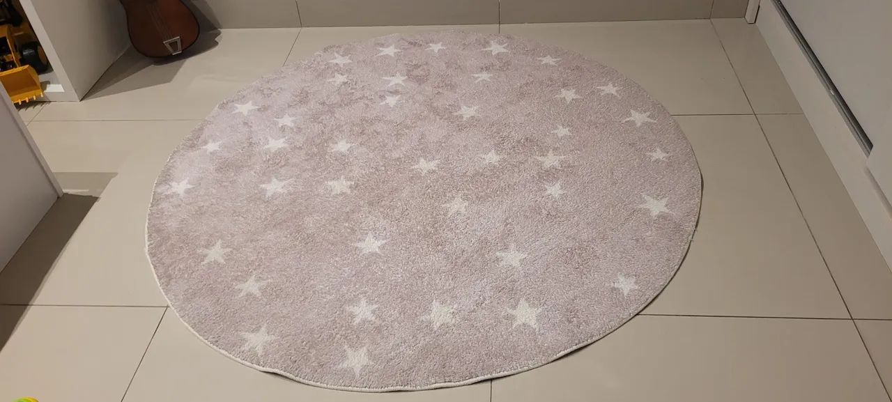 Tapete Infantil Redondo Estrelas
