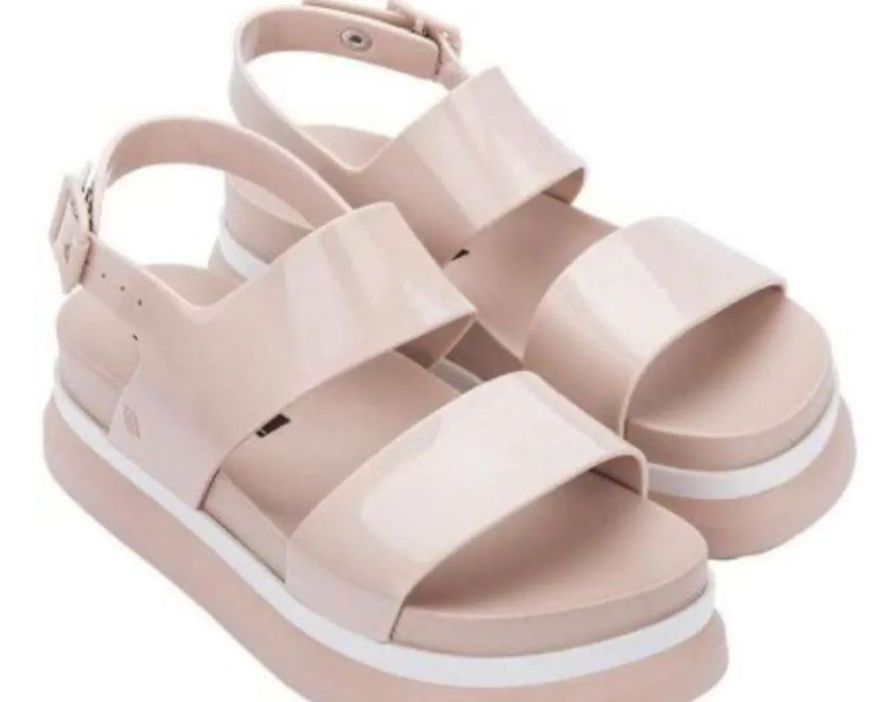 Sandália plataforma feminina rosa