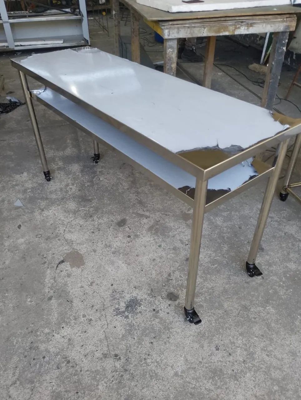 Bancadas e estantes em aço inox. - Foto 2