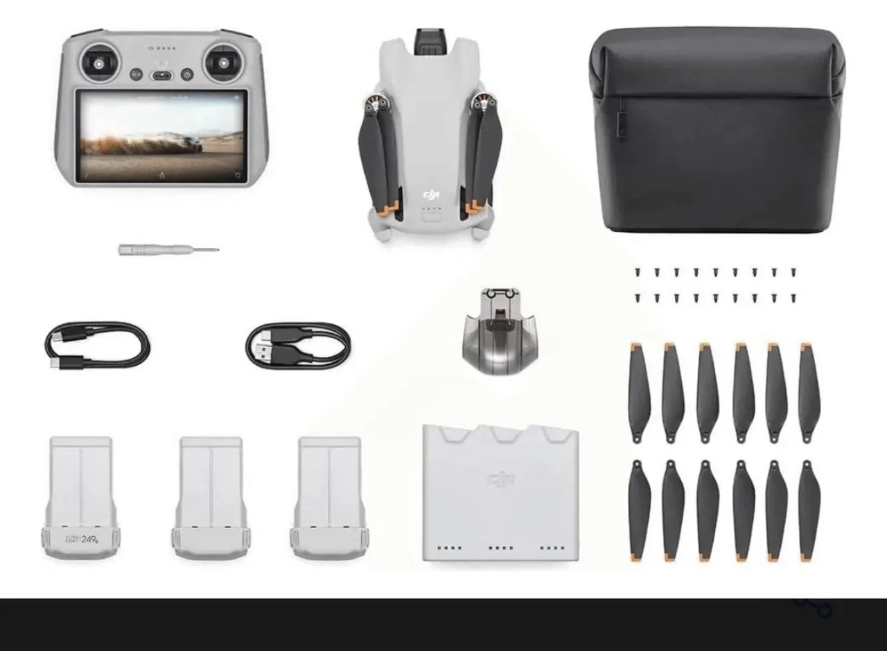 Drone DJI Mini 3 Fly More Combo (Com tela) ? - Foto 4