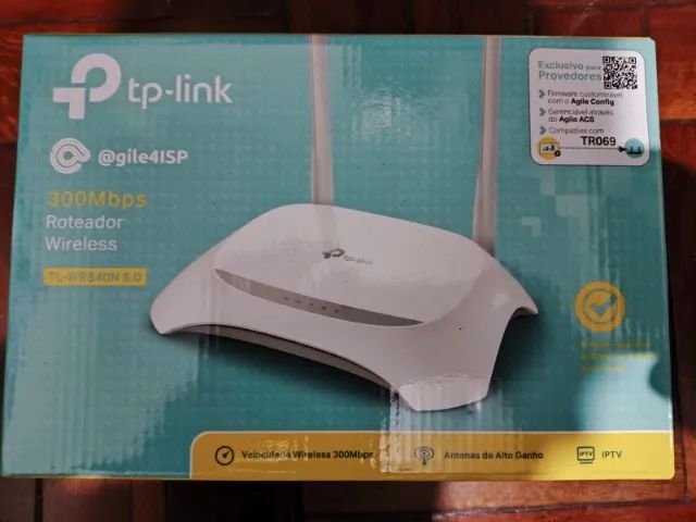 Roteador e Repetidor Wireless TP-Link TL-WR840N 300Mbps