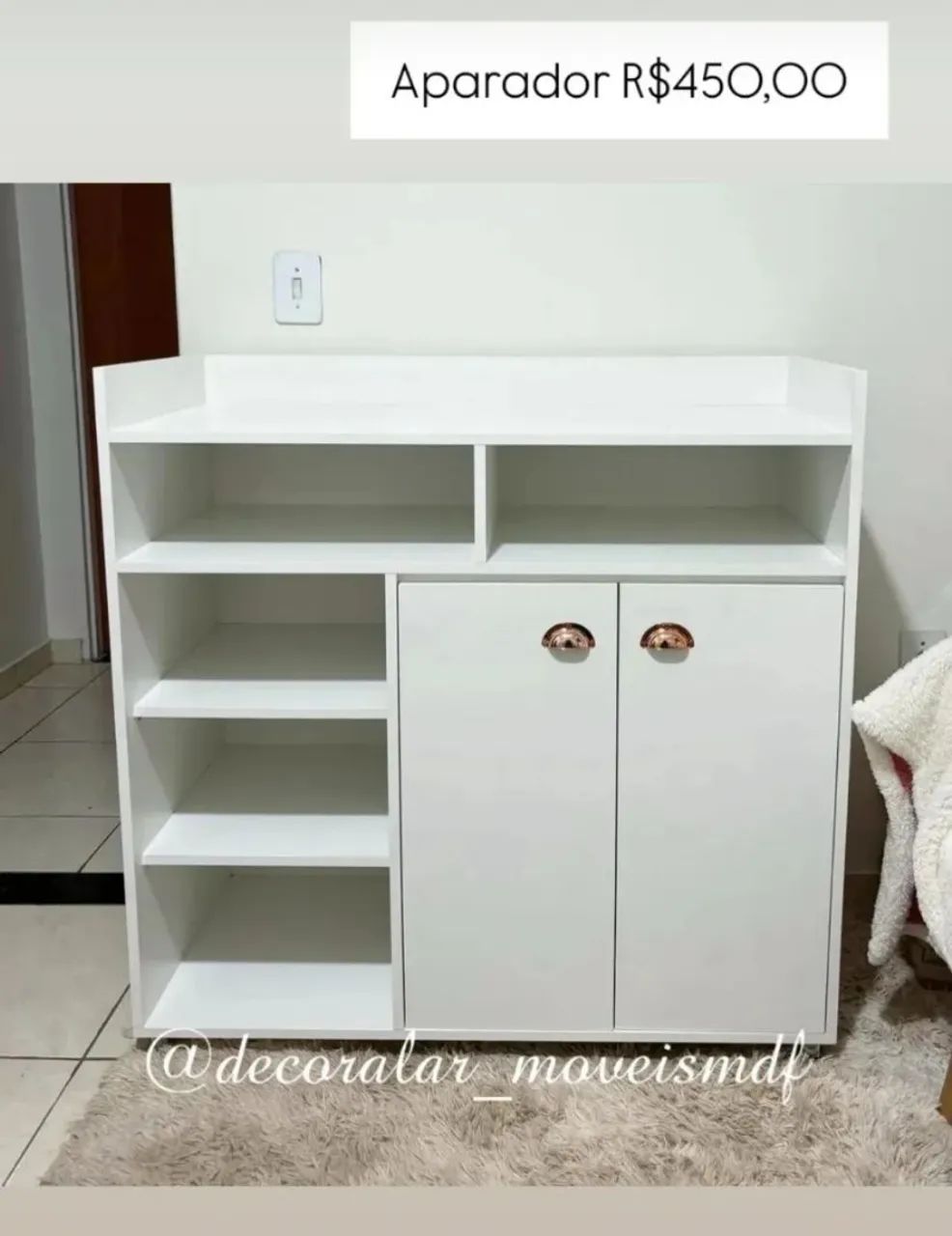 Bancada para maquiagem com espelho e gavetas - Foto 2