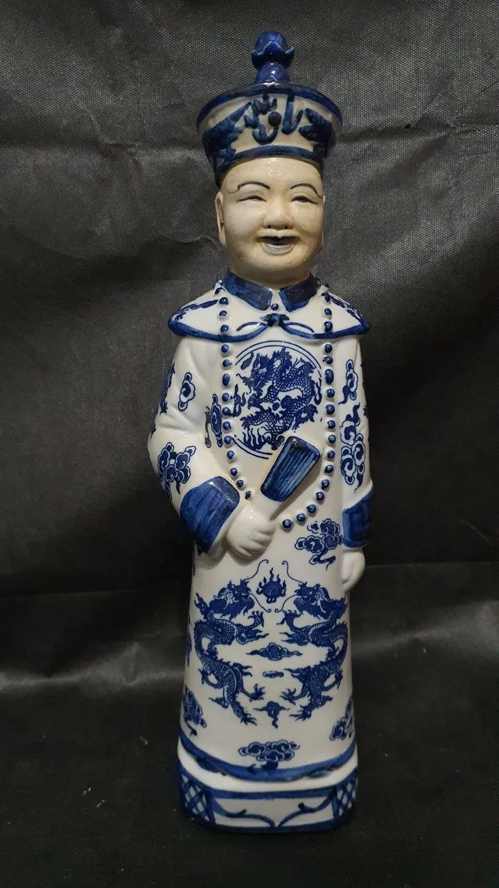 Conjunto de 3 esculturas: gerações de imperadores chineses na dinastia Qing - Foto 3