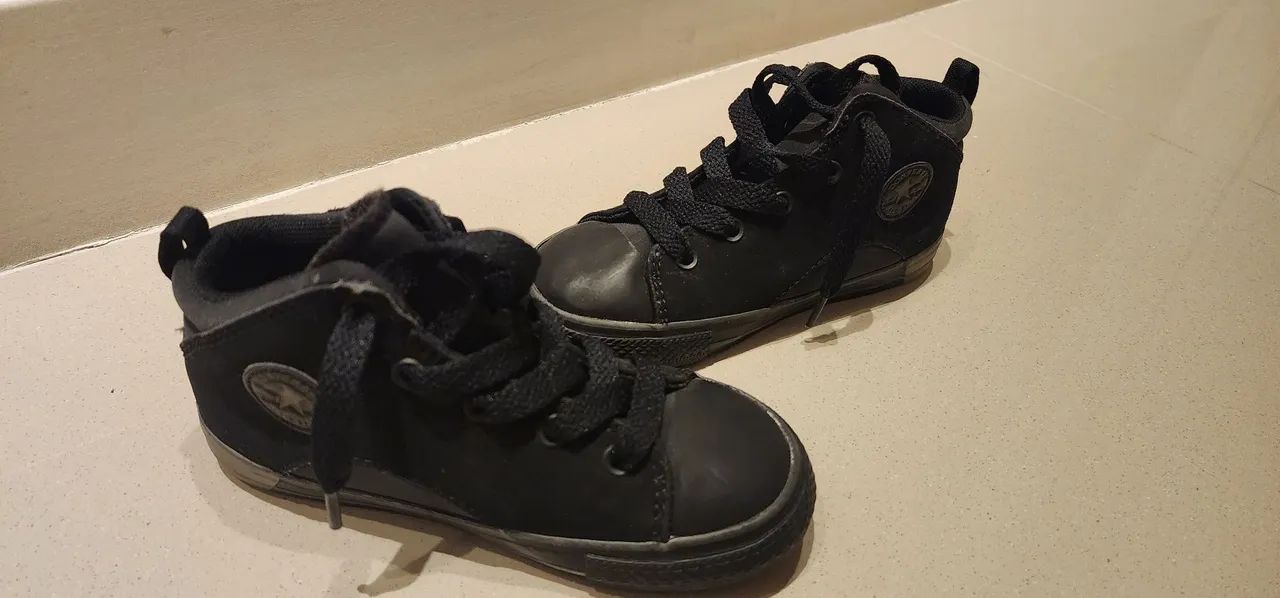 Tênis Converse Infantil Preto All Star Converse - Foto 2