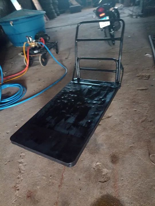 Carrinho de mão dobrável - ideal para transporte - Foto 5