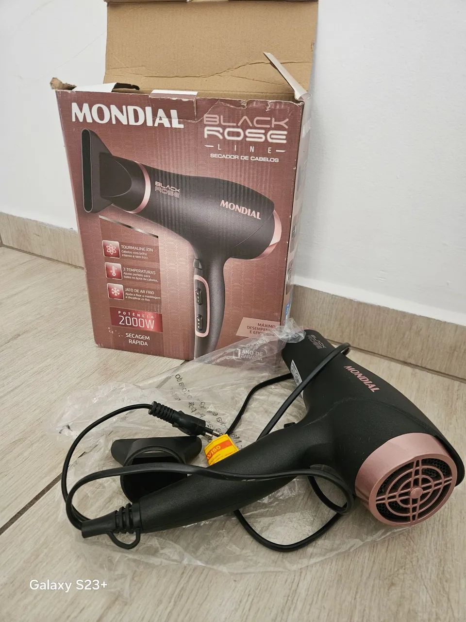 Secador de Cabelo Mondial Black Rose 2000W - Foto 4