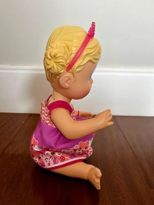 Boneca Baby Alive Hora Do Chá Loira Hasbro - Muito Nova - Foto 4