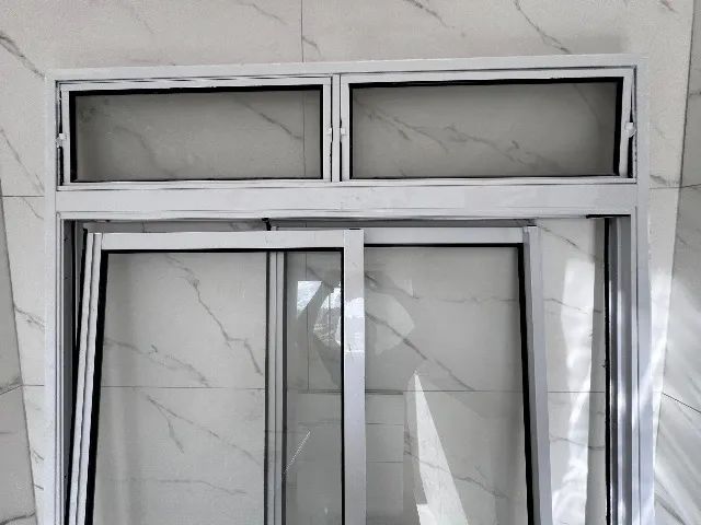 Porta Sacada 2 folhas - Branco - Foto 2
