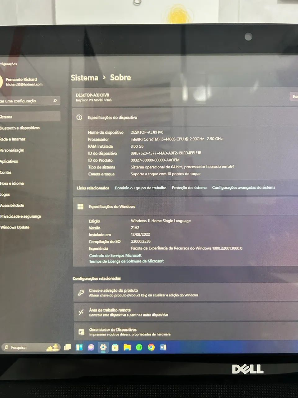 Dell All in One Inspiron 23 5348 - Computadores e Desktops - Flamengo ...