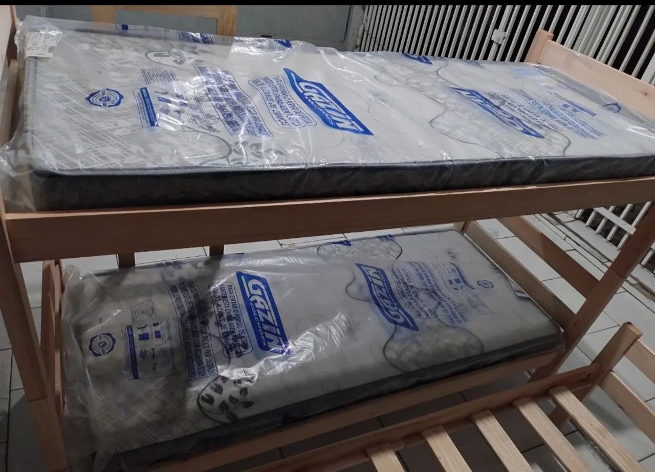 Beliche NOVOS completo colchão solteiro GAZIN