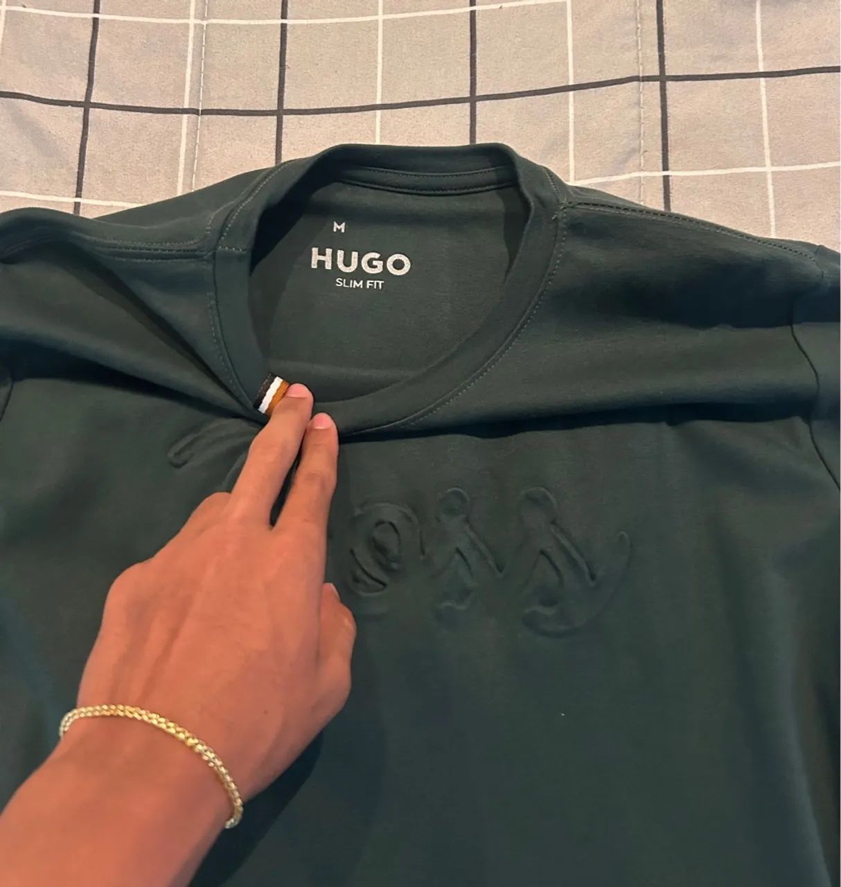 Camisa Hugo Boss Verde (original) - Foto 3