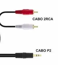 Cabo auxiliar p2 x 2rca 1.5m it - blue le - 1008 - 1 - Foto 2