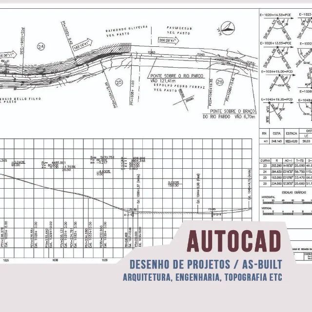 AutoCAD - Desenhos, Apresentação de Projetos, Aulas online