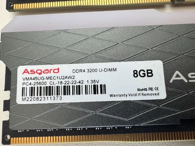Memória Ram 16gb (2x8gb) Asgard Loki W2 Rgb 3200mhz Cl16 Ddr4