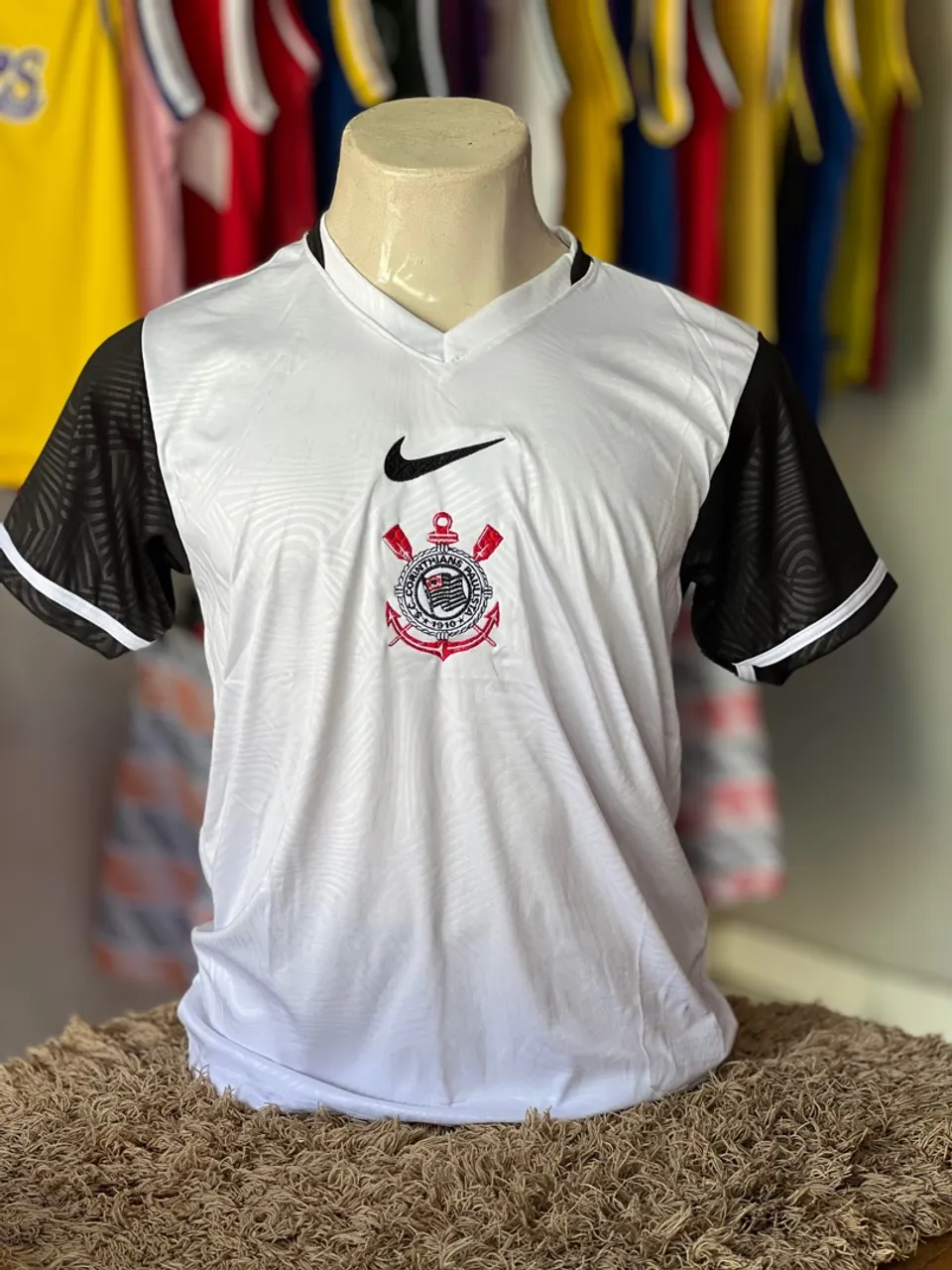 Camisa Corinthians Nike 3D - Masculina - Branca