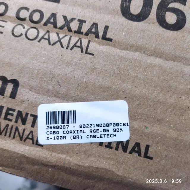 Cabo Coaxial 