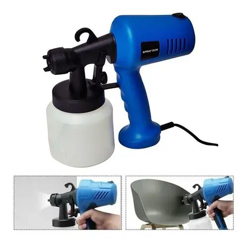 Pistola Pulverizadora Compressor Elétrica Pintura 450w Oliver Home - Foto 3