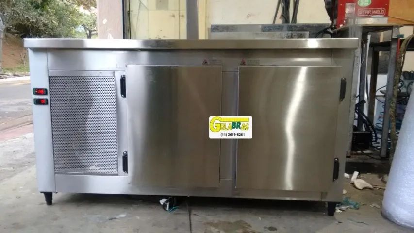 Balcão Freezer -18- Fabricado em aço inox- valor do metro  - Foto 2