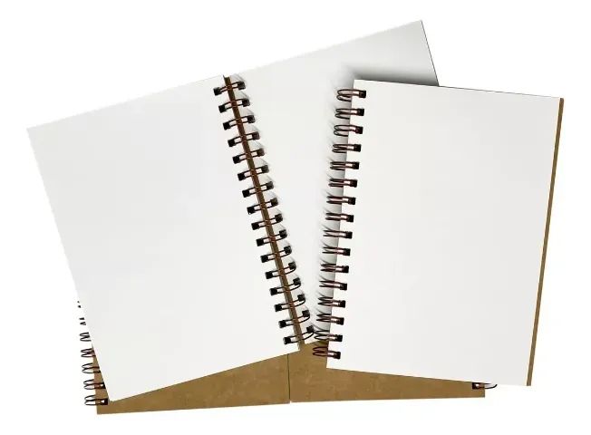 Caderno A4 Capa Dura S/pauta Liso Wire-o 125 Folhas Premium - Foto 3