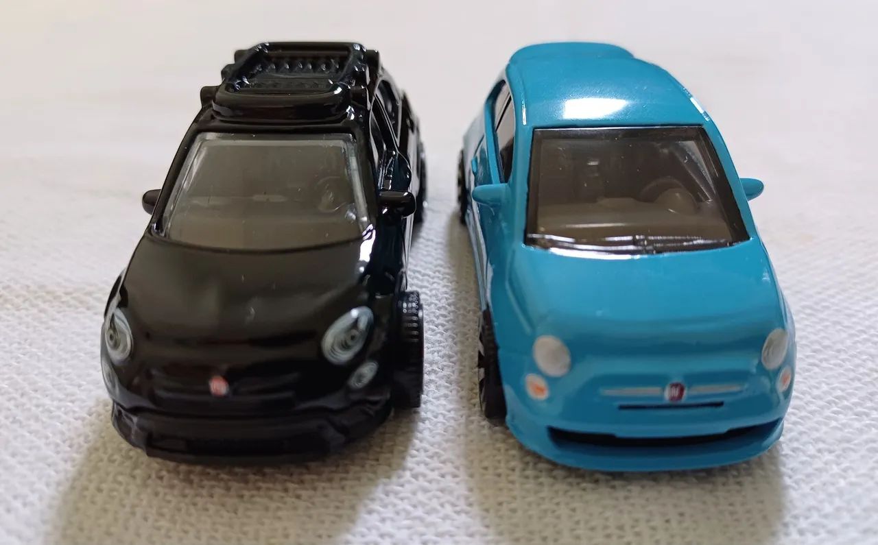 Fiat 500 lote com 2 miniaturas esc 1:64 Matchbox  - Foto 3