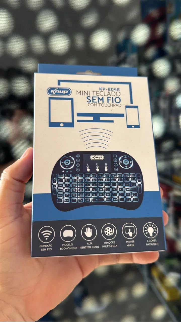 Mini teclado sem fio 