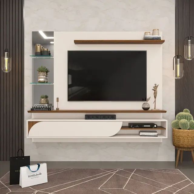 Painel De TV 75 Polegadas Off White