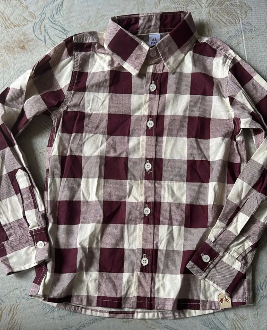Camisa xadrez TAM 4 anos 100% algodão - Foto 4